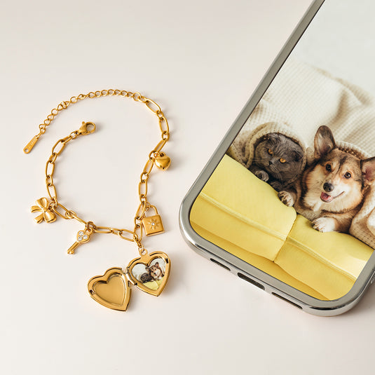 Love Chain Charm Bracelet (Buy 1 Get 1 Free) (Buy 2 Get 2 Free)