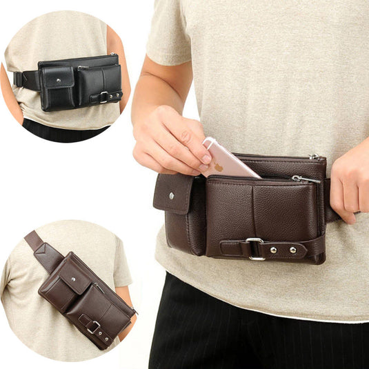 Men’s Leather Belt Bag — $19.99 each or Add 2 for $29.98 + Free Shipping - Discount Applied At Checkout