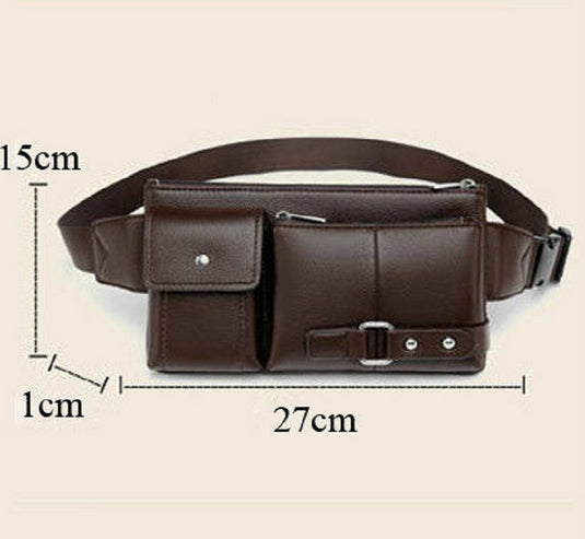 Men’s Leather Belt Bag — $19.99 each or Add 2 for $29.98 + Free Shipping - Discount Applied At Checkout